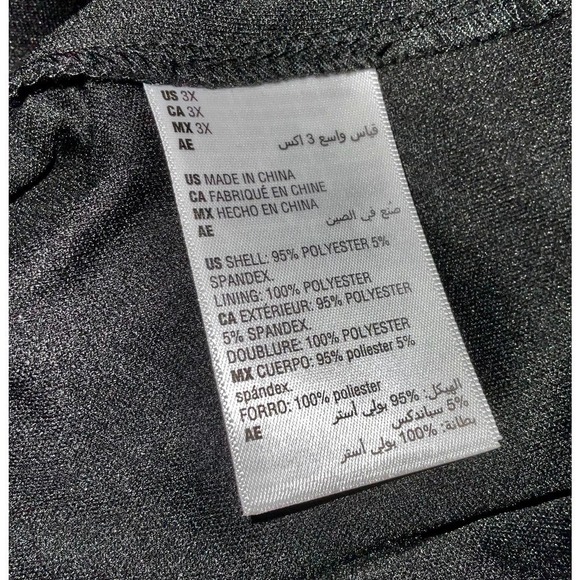 Bar Ill Women’s Plus Size Mesh Mock-Neck Cutout Tie-Back Top Black Size 3X NWT - Picture 4 of 5